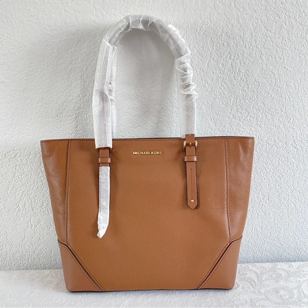 Michael Kors Brown Leather Tote Bag